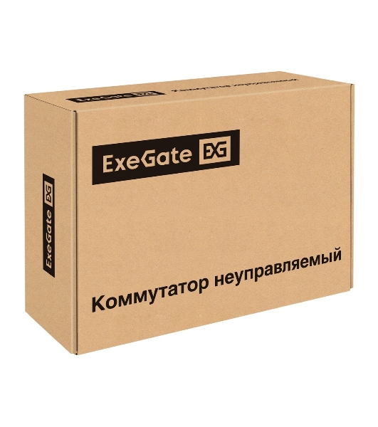 Коммутатор ExeGate EDES-1006D.4PoE-48W, 4×100 Мбит/с PoE + 2×100 Мбит/с, неуправляемый