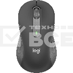 Мышь беспроводная Logitech Signature M650 L LEFT графитовый, 4000 dpi, радиоканал, Bluetooth, USB, кнопки - 5, фото 1