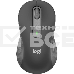 Мышь беспроводная Logitech Signature M650 L LEFT графитовый, 4000 dpi, радиоканал, Bluetooth, USB, кнопки - 5