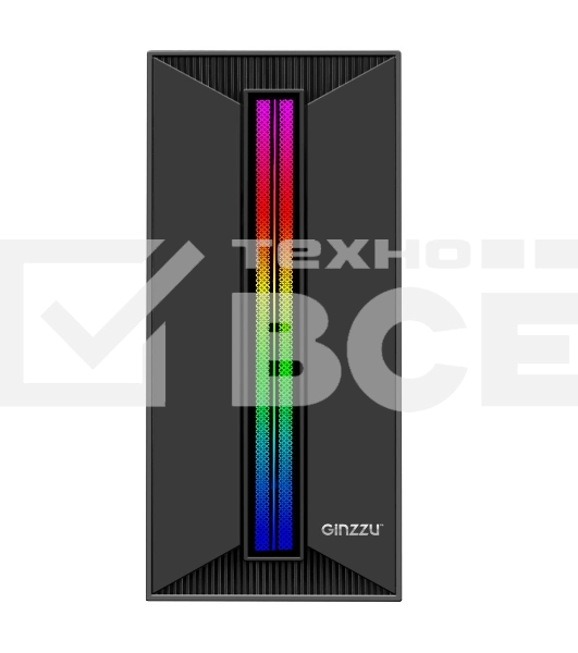 Компьютерный корпус Ginzzu B350 2*USB 2.0,AU RGB