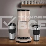 Кофеварка капельная Kitfort КТ-7303 бежевый/черный, исп. кофе - молотый, 0.84 л, 800 Вт., фото2