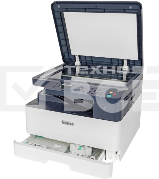 МФУ лазерный XEROX B1022 (B1022V_B), A3, ч/б, печ. до 22 стр/мин. (А4) до 11 стр/мин. (ч/б), скан. до 30 стр/мин., 1200 x 1200 dpi (печать) 600x600dpi (скан.), Ethernet, USB