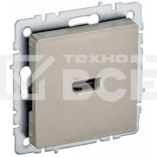 Розетка HDMI IEK BRITE РHDMI-0-БрШ шампань
