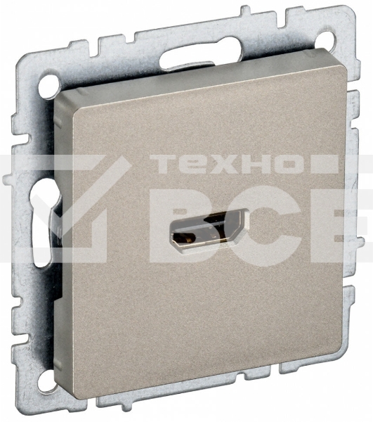 Розетка HDMI IEK BRITE РHDMI-0-БрШ шампань