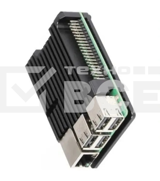 Корпус ACD RA460 Black Metal Aluminum Case for Raspberry Pi 3B/3B+