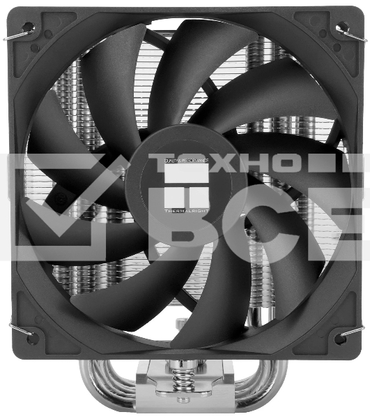 Кулер для процессора Thermalright Burst Assassin 120 SE черный/серебристый (4-pin PWM, 148mm, Al/Cu, 6x6mm, 1x120mm, 66.17CFM, 25.6dBA, 1550RPM, S: 1851/1700/1200/115X, AM5/AM4)