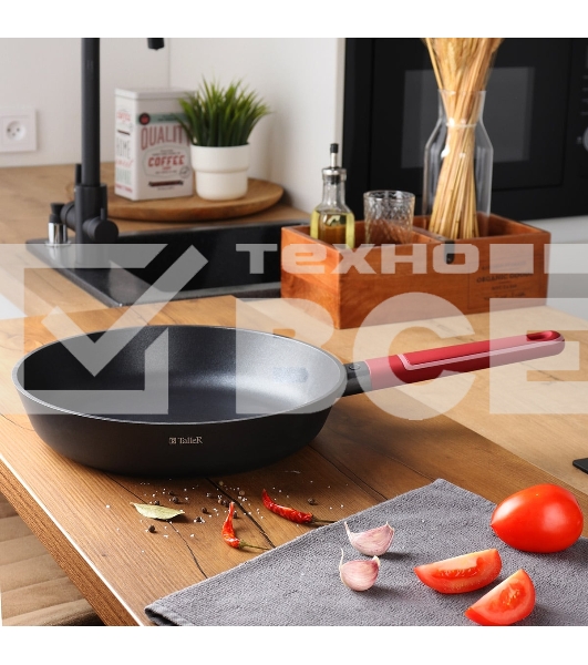 Сковорода TalleR TR-44014 Ø 28 см, Ornament, высота 6.0 см, литая; внешний диаметр дна 21,7 см
