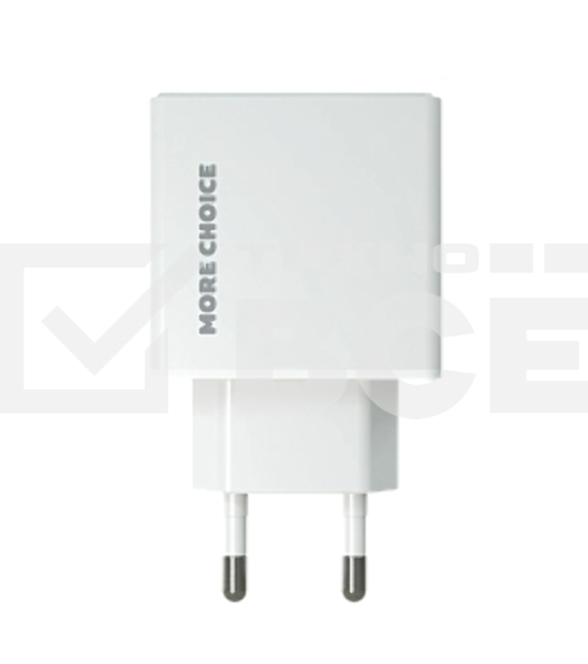 Сетевое зарядное устройство MORE CHOICE (4610196408922) NC60i, белый