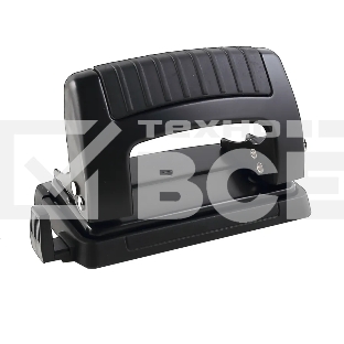 Дырокол Kw-Trio Classic Mini 09065BLACK, до 10 листов, металл черный, отверстий: 2, с линейкой