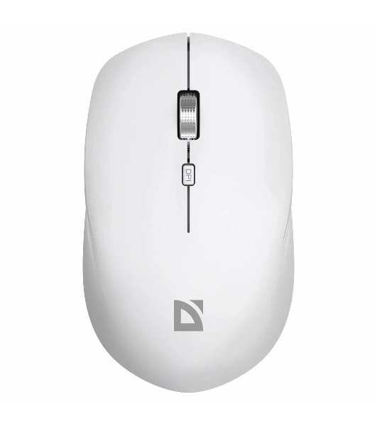 Мышь беспроводная Defender Velvet MB-406 белый, 1600 dpi, радиоканал, Bluetooth, USB, кнопки - 4