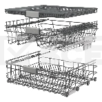 Посудомоечная машина Hisense HV693C60AD нержавеющая сталь/белый, фото5