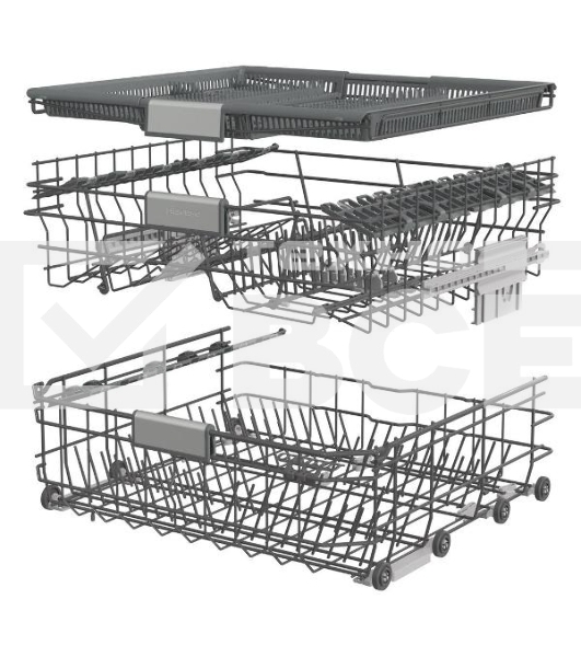 Посудомоечная машина Hisense HV693C60AD нержавеющая сталь/белый