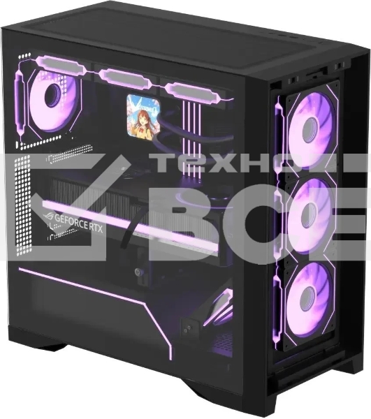 Компьютерный корпус AeroCool/Formula Air Power G8 черный без БП ATX 2xUSB 3.0 1xUSB3.1 audio bott PSU