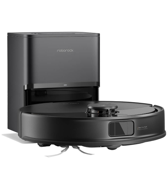 Робот-пылесос Roborock Q8 Max Pro Plus черный, 5200 мАч Li-ion, уборка сухая/влажная, пылесборник контейнер 0,5 л