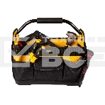 Сумка для инструментов каркасная с жестким пластиковым дном Deli DL586111 7 карманов, без плечевого ремня, ткань Оксфорд 600D, фото4