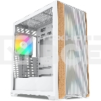 Компьютерный корпус без блока питания SAMA Z60 белый, Midi-Tower, TG, 4x140мм ARGb, 2xUSB 3.0 + 1xUSB 3.1 Type-C, E-ATX, ATX, mATX, mITX белый, фото 1