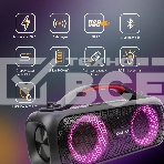 Колонка портатитвная Digma D-PS1531 черный/черный 40W 2.0 BT 10м 3000mAh (SP1531B), фото3