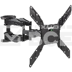 Кронштейн для телевизора Arm media COBRA-45 new черный 4 шт/уп. 22'-65', max 45 кг, 4ст св., нак. + 5° -10°, пов. 160°, от ст. 45-495 мм., max VESA 400x400, фото 1