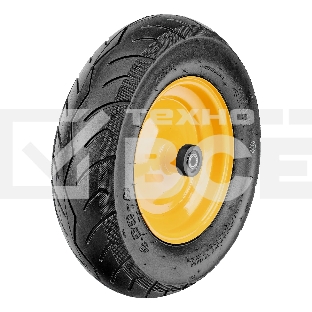 Колесо пневматическое бескамерное Denzel 16х4.00-8 D410мм, d20мм, длина оси 104мм