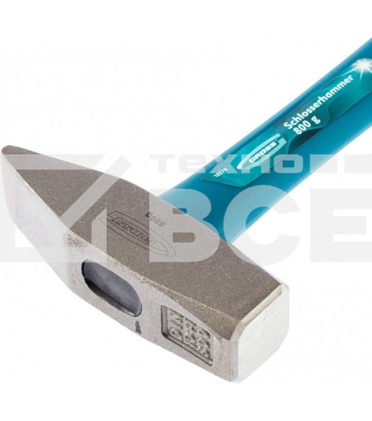 Молоток слесарный Gross 10278 800 г, квадратный боек, фибергласовая обрезиненная рукоятка