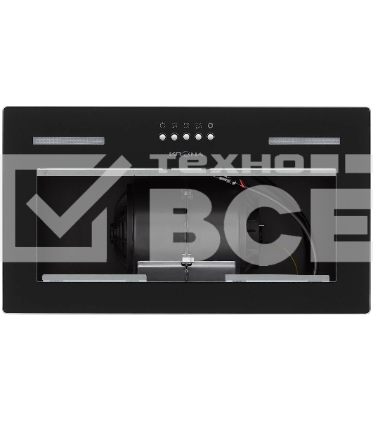 Вытяжка полновстраиваемая Krona WERMUT 500 DN BLACK PB BF