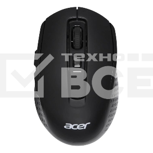 Мышь беспроводная Acer OMR070 черный, 1600 dpi, радиоканал, Bluetooth, USB, кнопки - 6
