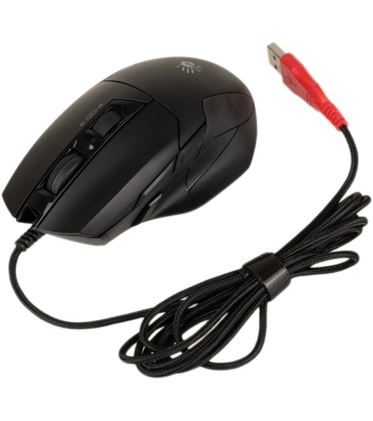 Мышь проводная A4Tech Bloody W70 Max черный, 10000 dpi, USB, кнопки - 9