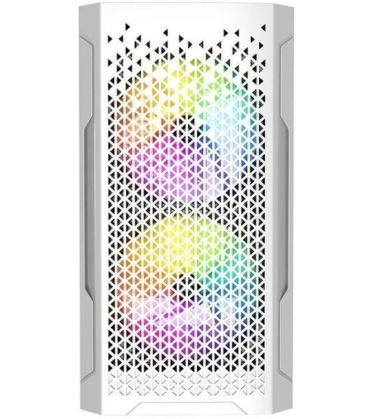 Корпус PowerCase Mistral Micro Z3W Mesh LED, Micro-Tower, белый