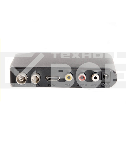 Ресивер эфирный цифровой DVB-T2 HD HD-555 пластик, дисплей, Эфир