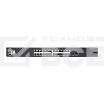 Коммутатор ECS4620-28P Edge-corE 24 x GE + 2 x 10G SFP+ ports + 1 x expansion slot (for dual 10G SFP+ ports) L3 Stackable Switch, w/ 1 x RJ45 console port, 1 x USB type A storage port, RPU connector, Stack up to 4 units,PoE Budget max. 410W, фото2