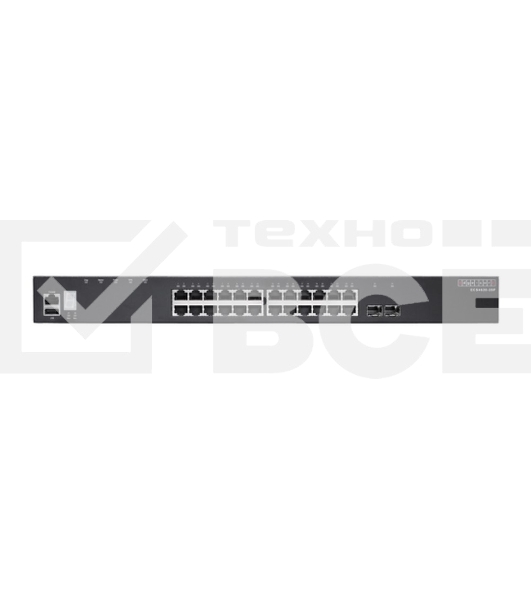 Коммутатор ECS4620-28P Edge-corE 24 x GE + 2 x 10G SFP+ ports + 1 x expansion slot (for dual 10G SFP+ ports) L3 Stackable Switch, w/ 1 x RJ45 console port, 1 x USB type A storage port, RPU connector, Stack up to 4 units,PoE Budget max. 410W