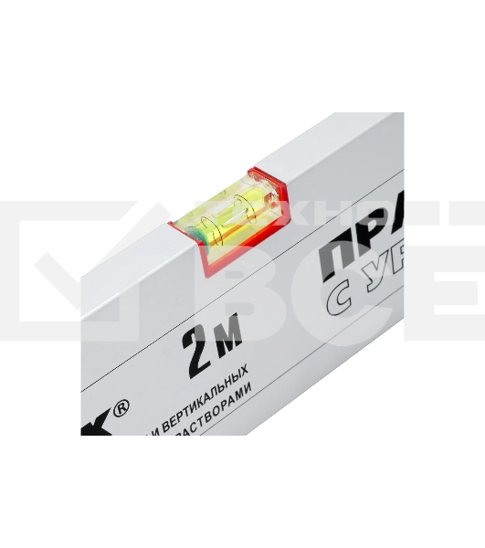 Правило алюминиевое с уровнем MATRIX 89637, L-2,0 м, 2 ручки