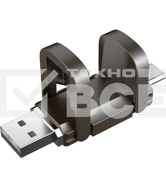 Флеш диск DAHUA 128GB metal USB3.2 Gen2 Type-A & Type-C Flash drive R/W/520Mb/s 460Mb/s
