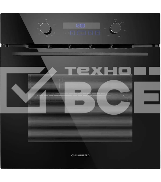Шкаф духовой газовый с электрическим грилем Maunfeld MOGM703B2, встраиваемый