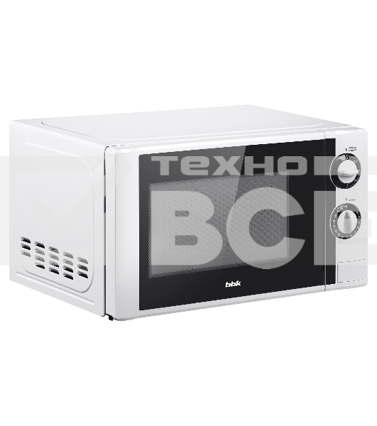 Микроволновая печь BBK 20MWS704MW белый, 20 л, 700 Вт, поворотный механизм