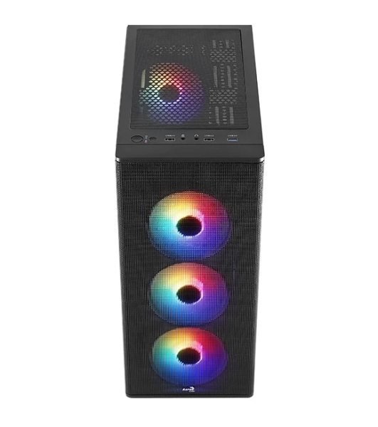 Компьютерный корпус Aerocool  / Formula Designer-G-BK-v1 черный без БП ATX 2xUSB2.0 1xUSB3.0 audio bott PSU