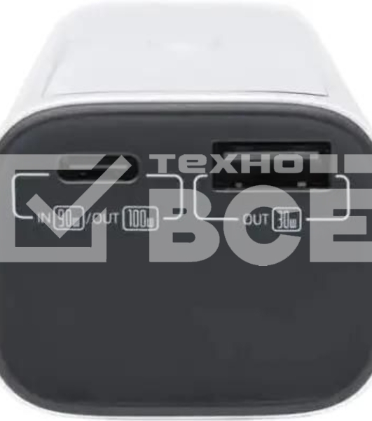 Портативный аккумулятор Romoss PPU10 10000mAh 130W 5A серебристый/черный (1746858)