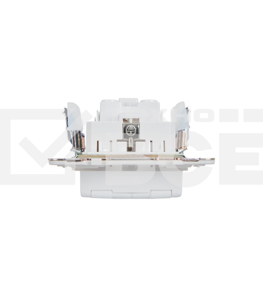 Розетка 1-м SKANDY 16А IP44 с заземл. защ. штроки с крышкой SK-R11W арктич. бел. IEK SK-R16-16-44-K01