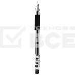 Ручка гелевая Deli Daily E6600S черный прозрачный, d=0.5мм, черные чернила, резиновая манжета, фото2