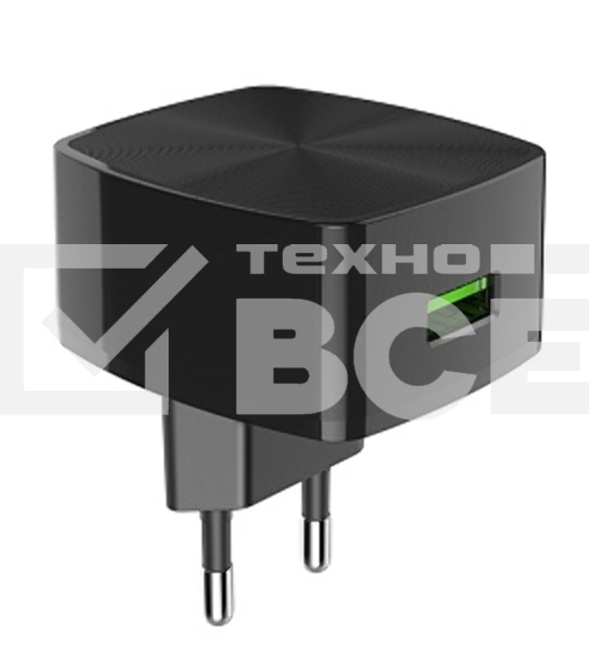Сетевое зарядное устройство HOCO (6931474706638) HOCO C70A Cutting-edge single port QC3.0 черный