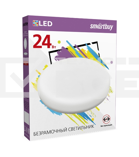 Безрамочный светильник SMARTBUY (SBL-BDL-24-65K) 24W/6500К