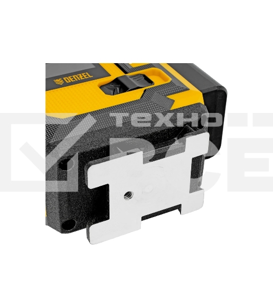 Лазерный уровень мультипризменный Denzel DLV-360-3C, 30 м, зеленый луч, Li-Ion 2,4 Aч, кейс