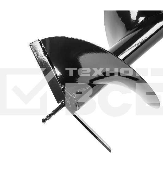 Шнек для грунта Denzel E-300, диаметр 300мм, длина 800мм,соединение 20мм, несъемный нож