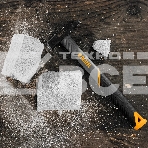 Молоток слесарный Denzel 200 г, кованый, фибергласовая рукоятка c TPR покрытием, фото3