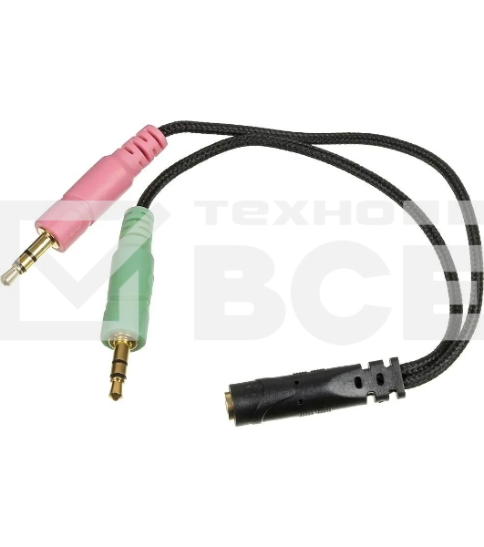 Гарнитура проводная игровая SVEN AP-G999MV с микрофоном серый (50 мм, мини-джек (стерео) O 3,5 мм (4 pin))