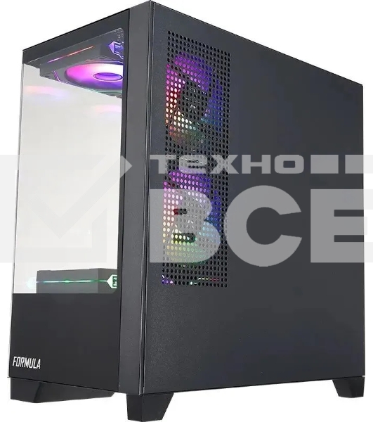 Компьютерный корпус AeroCool / Formula Cristal Z1M черный без БП mATX 2xUSB2.0 1xUSB3.0 audio bott PSU