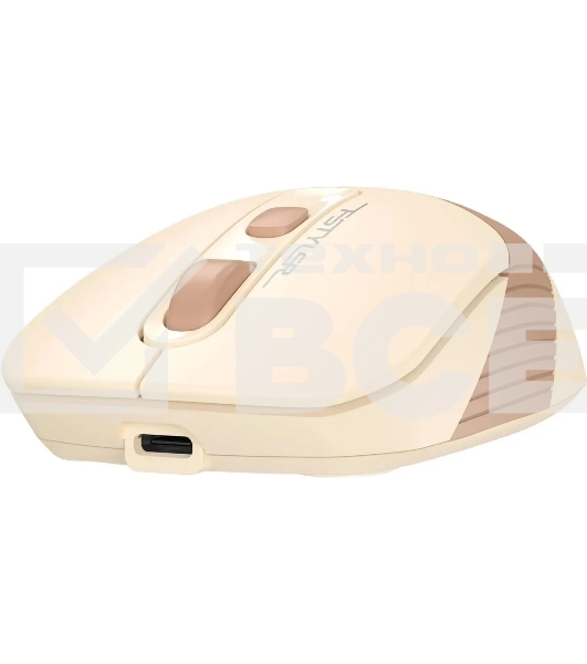 Мышь беспроводная A4Tech Fstyler FG10CS Air бежевый/коричневый оптическая (2000dpi) silent беспроводная USB для ноутбука (4but)