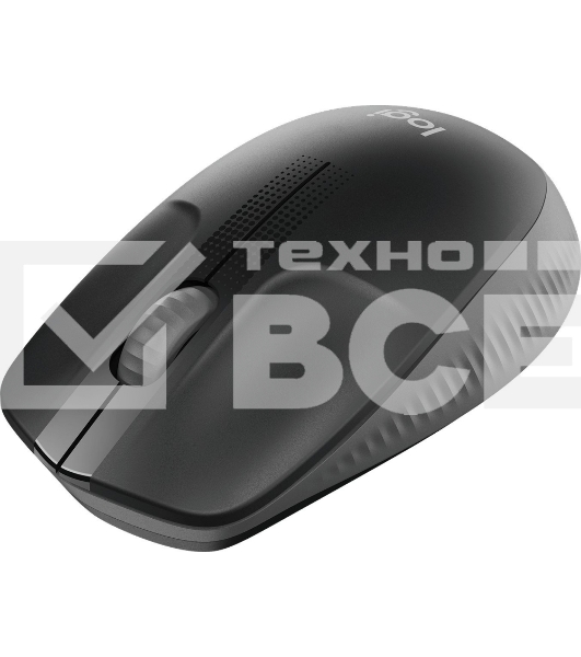 Мышь беспроводная Logitech M190 черный/темно-серый, 1000 dpi, радиоканал, USB, кнопки - 3