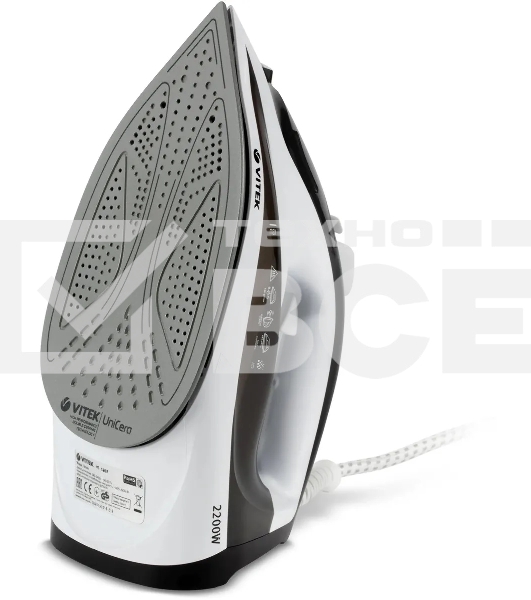 Утюг Vitek Metropolis VT-1267 2200Вт черный/белый