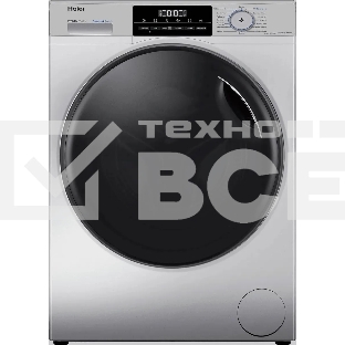 Стиральная машина Haier HWD70-BP14929S серебристый, загрузка фронтальная 7 кг, 4 кг - сушка, 1400 об/мин, класс: B
